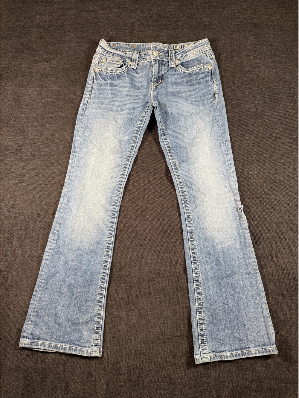 Miss Me Light Blue Boot Cut Jeans